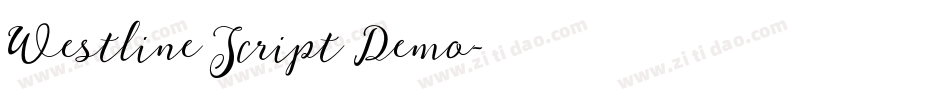 Westline Script Demo字体转换